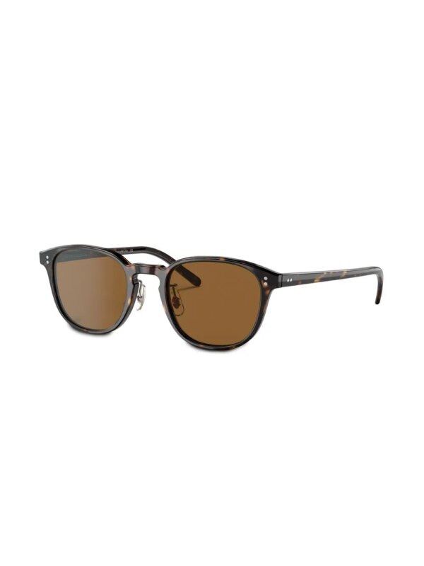 Oliver Peoples Fairmont Sun-F zonnebril met rond montuur - Groen