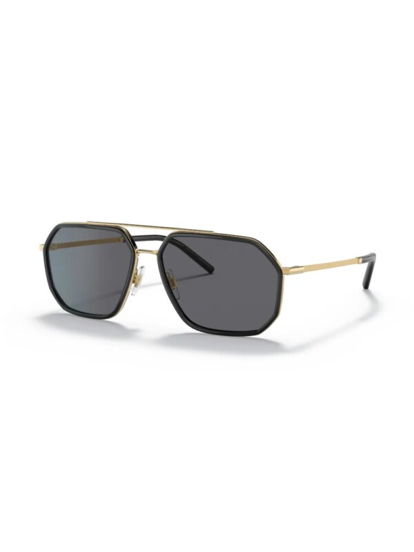 Dolce & Gabbana Eyewear Zonnebril met zeshoekig montuur - Zwart