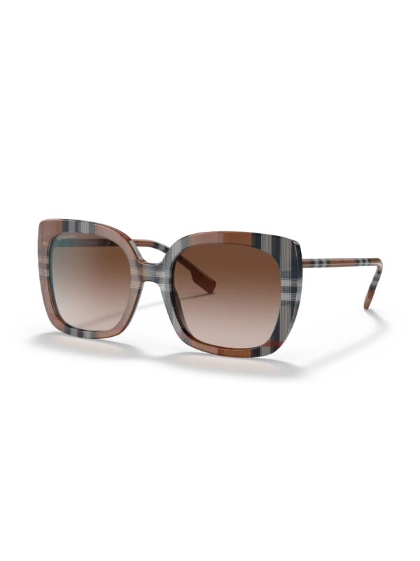 Burberry Eyewear Caroll zonnebril met oversized montuur - Bruin