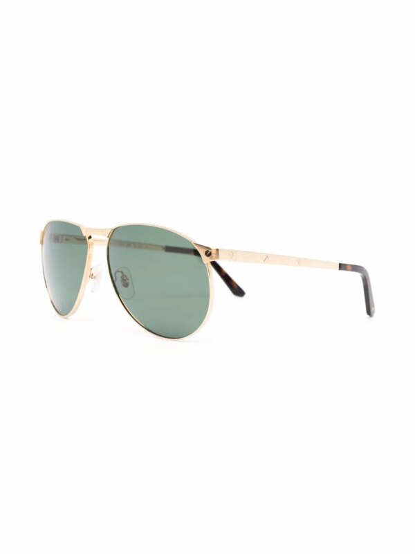 Cartier Eyewear Santos de Cartier zonnebril met piloten montuur - Goud