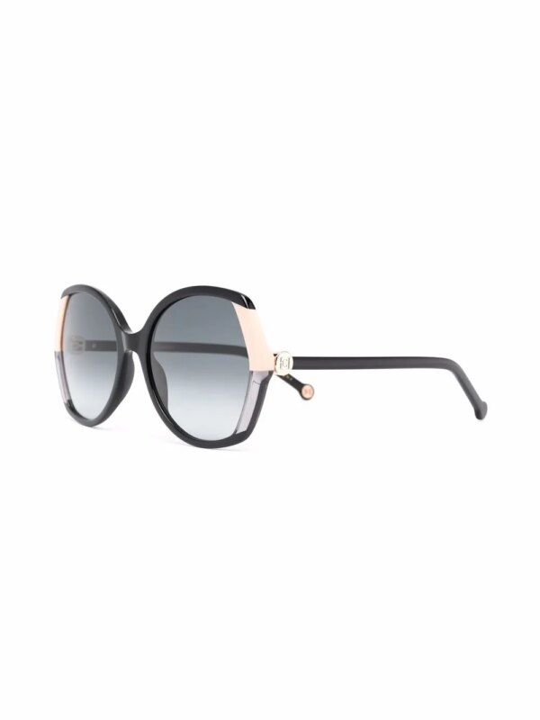 Carolina Herrera Zonnebril met oversized montuur - Zwart