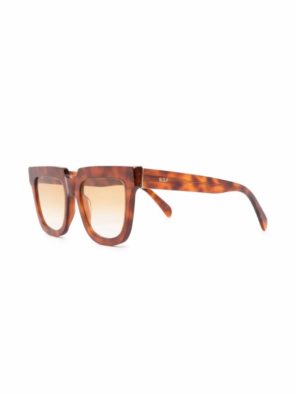 Retrosuperfuture Zonnebril met schildpadschild design - Bruin