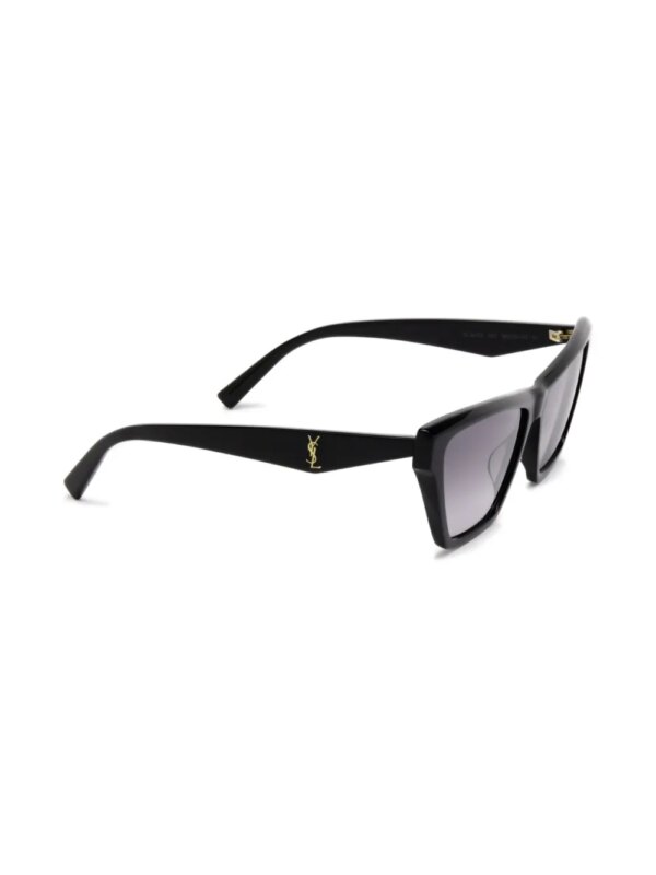 Saint Laurent Eyewear Zonnebril met vierkant montuur - Zwart