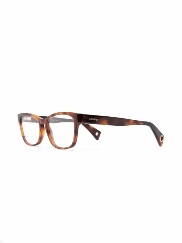 Lanvin Zonnebril met schildpadschild design - Bruin