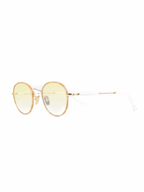 Eyepetizer Zonnebril met rond montuur - Geel