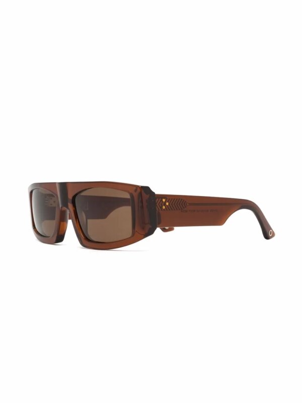 G.O.D Eyewear Seven zonnebril met geometrisch montuur - Bruin