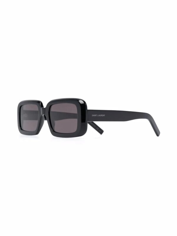 Saint Laurent Eyewear Zonnebril met vierkant montuur - Zwart