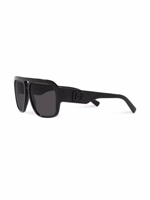 Dolce & Gabbana Eyewear DG zonnebril met gekruiste montuur - Zwart