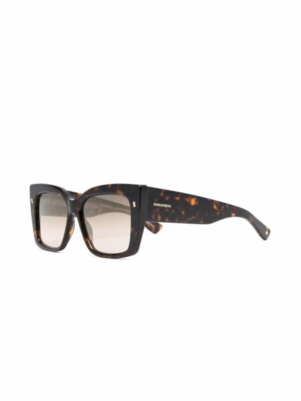 DSQUARED2 EYEWEAR Zonnebril met vierkant montuur - Bruin