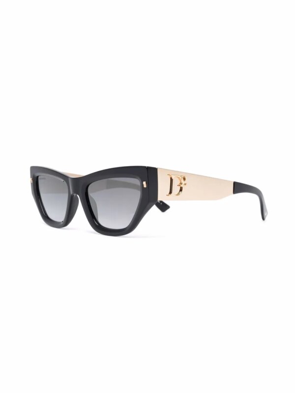 DSQUARED2 EYEWEAR Hype zonnebril met logoplakkaat - Zwart