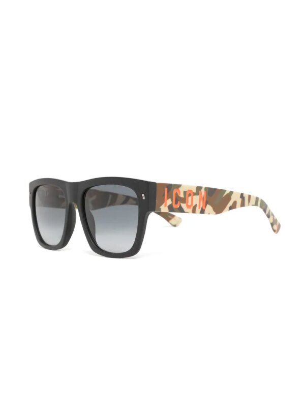 DSQUARED2 EYEWEAR Icon zonnebril met camouflageprint - Zwart
