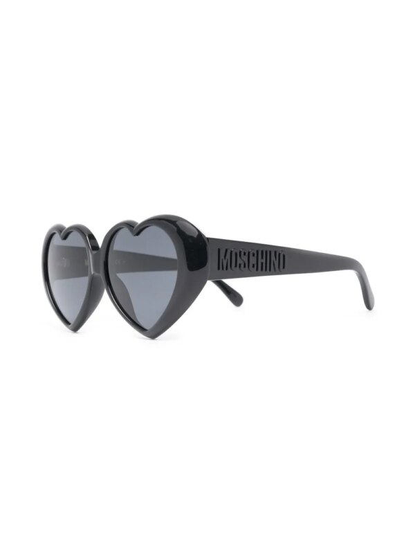 Moschino Eyewear Zonnebril met hartjes montuur - Zwart