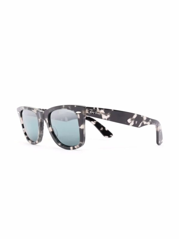 Ray-Ban Wayfarer zonnebril met schildpadschild design - Zwart