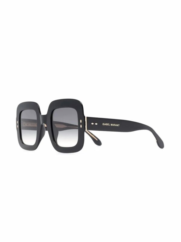 Isabel Marant Eyewear Zonnebril met vierkant montuur - Zwart