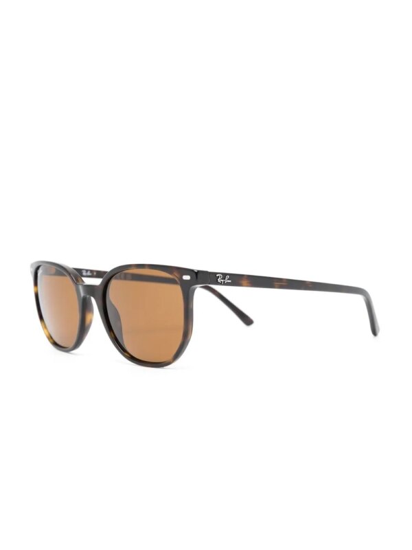 Ray-Ban Elliot zonnebril met wayfarer montuur - Bruin