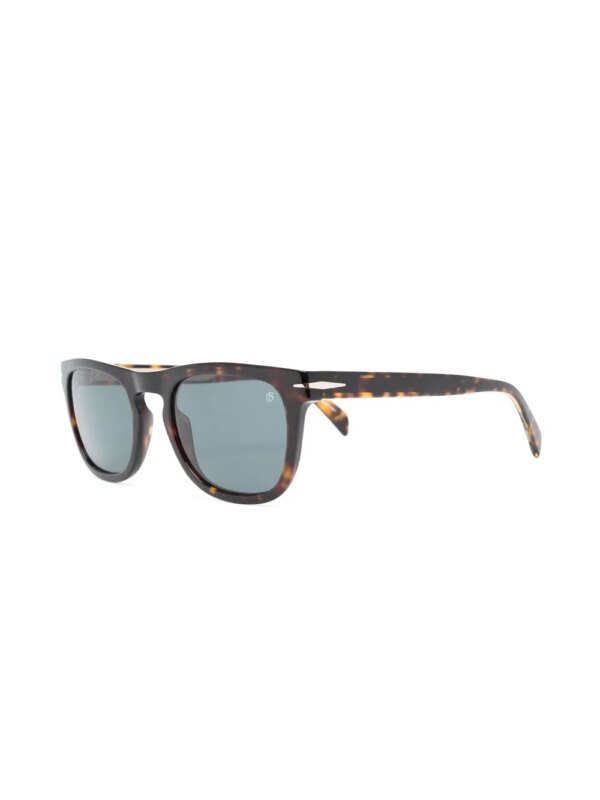 Eyewear by David Beckham Zonnebril met schildpadschild design - Bruin
