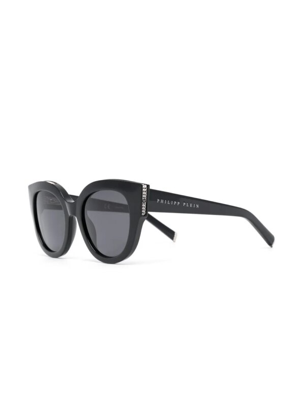 Philipp Plein Eyewear Zonnebril met cat-eye montuur - Zwart