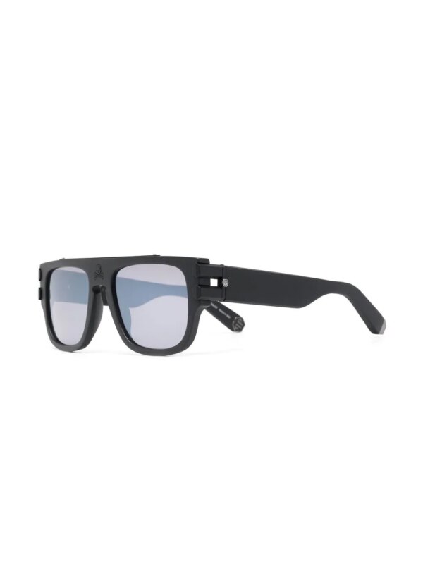 Philipp Plein Eyewear Zonnebril met vierkant montuur - Zwart
