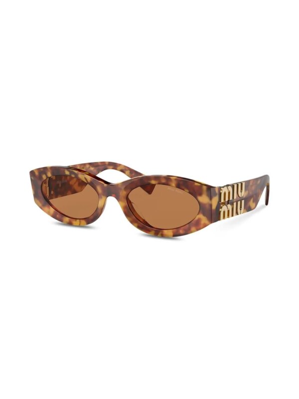 Miu Miu Eyewear Zonnebril met cat-eye montuur - Bruin