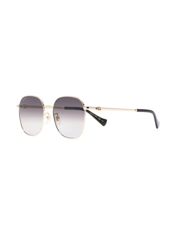 Gucci Eyewear Zonnebril met rond montuur - Grijs