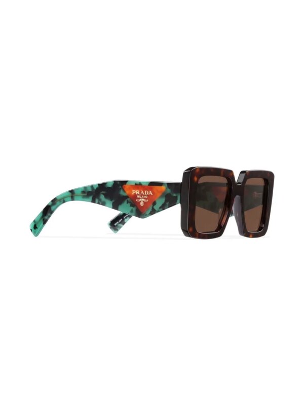 Prada Eyewear Symbole zonnebril met oversized montuur - Bruin
