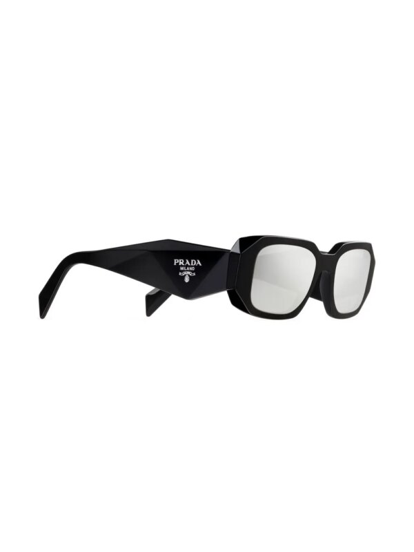 Prada Eyewear Symbole zonnebril met geometrisch montuur - Zwart