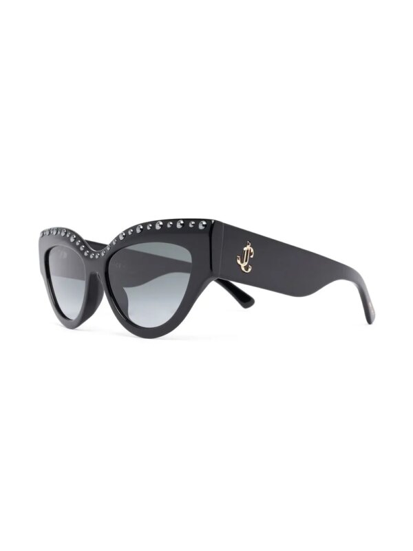 Jimmy Choo Eyewear Zonnebril met cat-eye montuur - Zwart