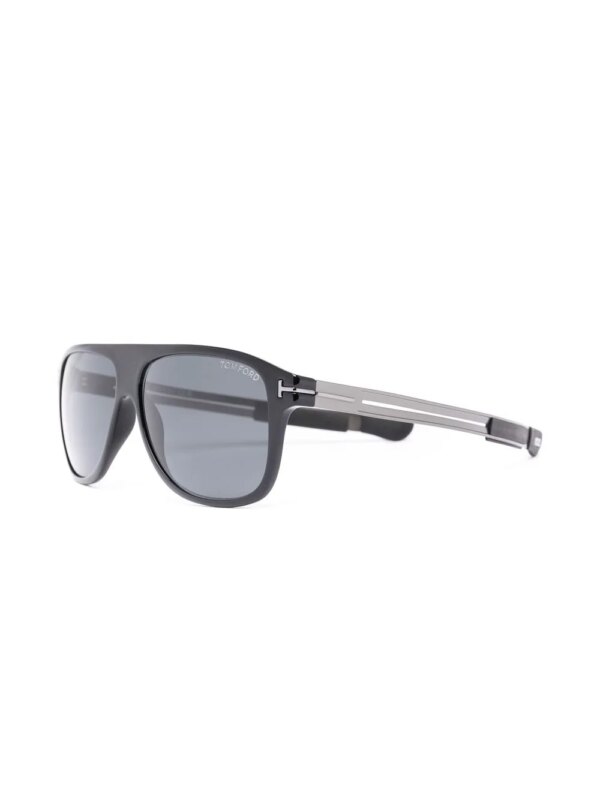 TOM FORD Eyewear Zonnebril met vierkant montuur - Zwart