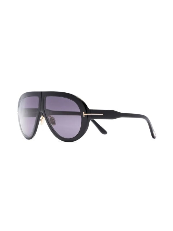 TOM FORD Eyewear Troy zonnebril met piloten montuur - Zwart