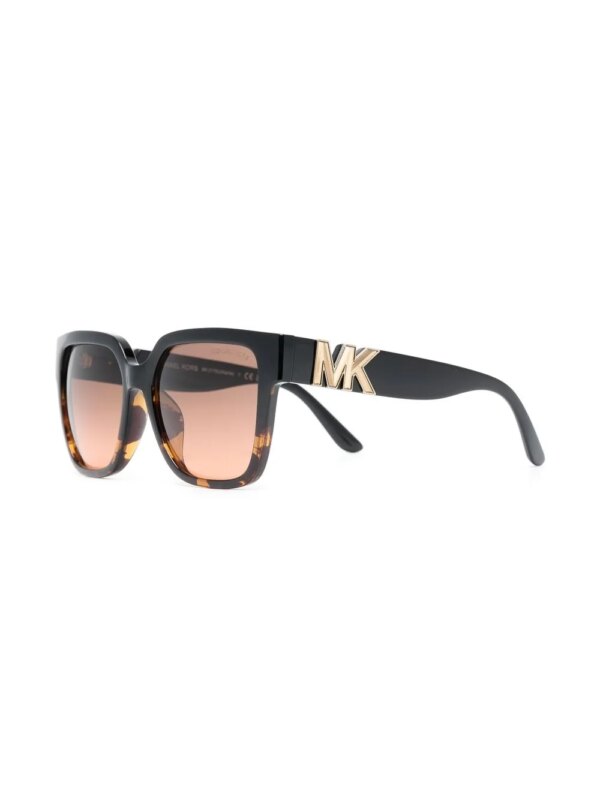 Michael Kors Zonnebril met vierkant montuur - Zwart