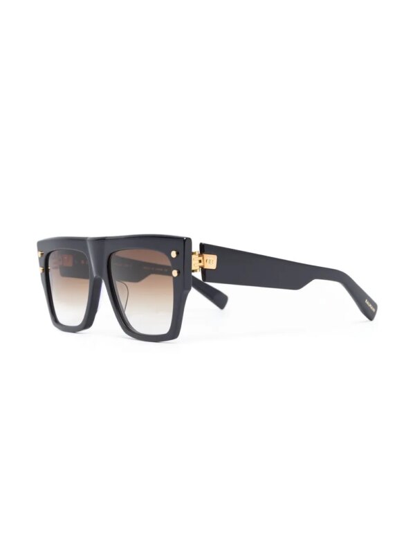 Balmain Eyewear B-I zonnebril met vierkant montuur - Blauw