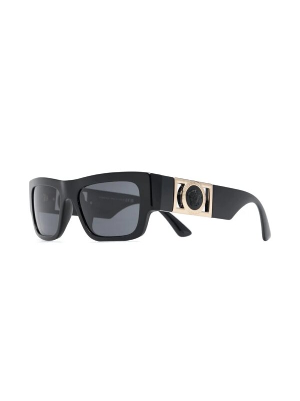 Versace Eyewear Zonnebril met vierkant montuur - Zwart