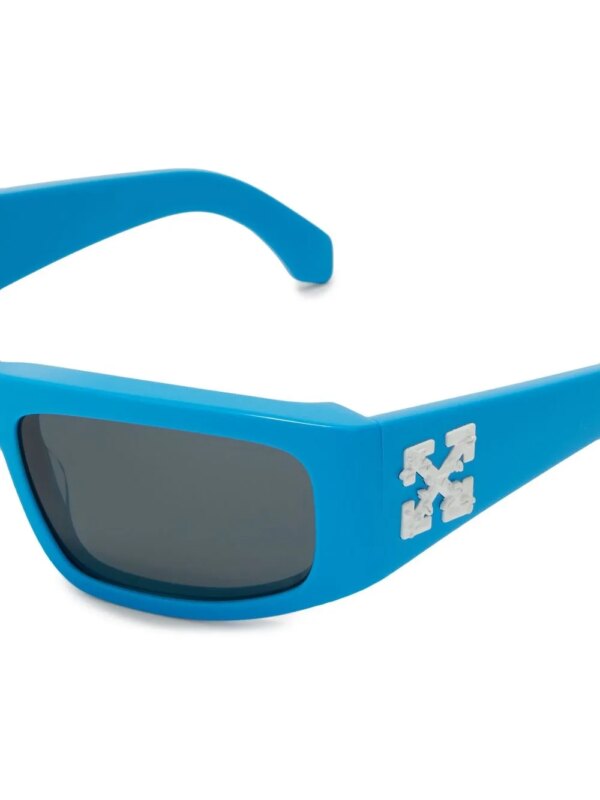 Off-White Eyewear Zonnebril met vierkant montuur - Blauw
