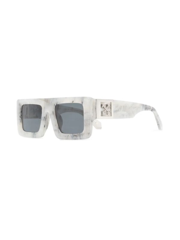 Off-White Eyewear Zonnebril met vierkant montuur - Grijs