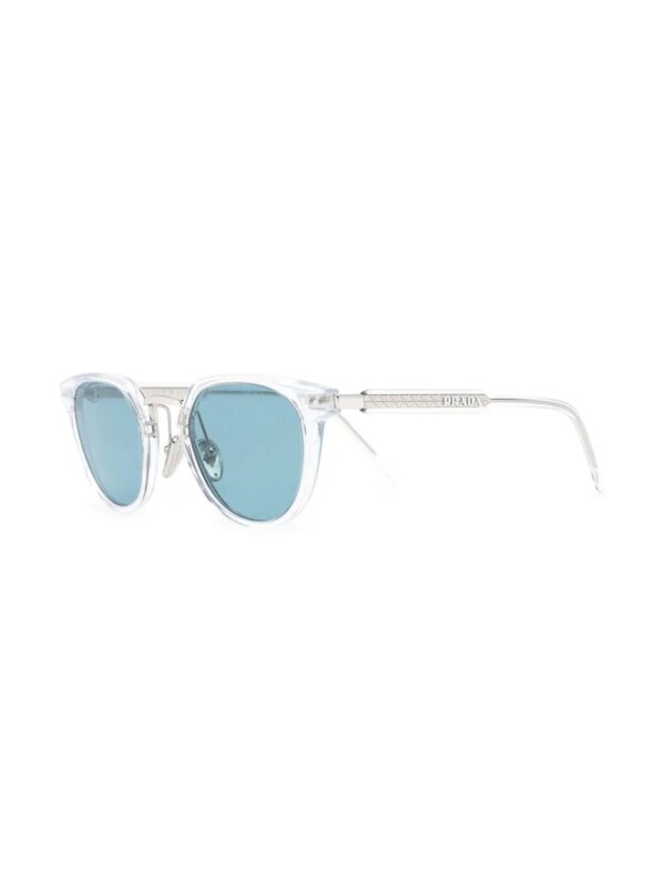 Prada Eyewear Zonnebril met rond montuur - Beige