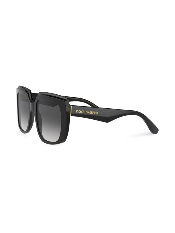 Dolce & Gabbana Eyewear Zonnebril met vierkant montuur - Zwart
