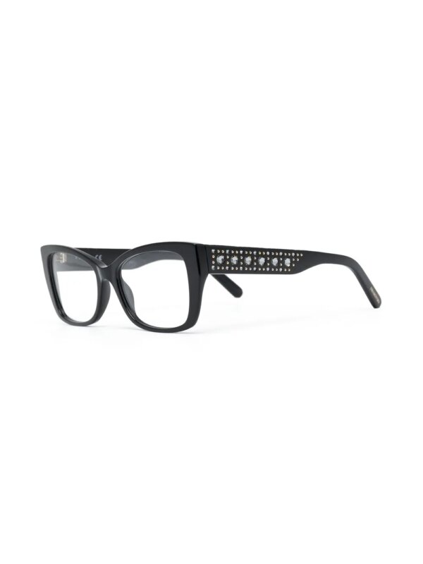 Swarovski Eyewear Zonnebril met cat-eye montuur - Zwart