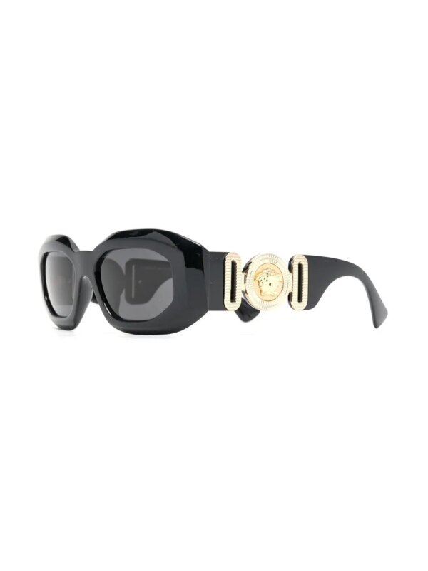 Versace Eyewear Zonnebril met oversized montuur - Zwart
