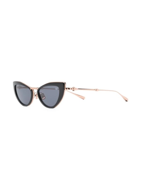 VALENTINO GARAVANI EYEWEAR Rockstud zonnebril met kattenoog montuur - Goud