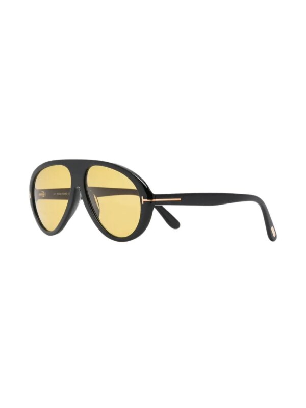 TOM FORD Eyewear Camillo-02 zonnebril met piloten montuur - Zwart
