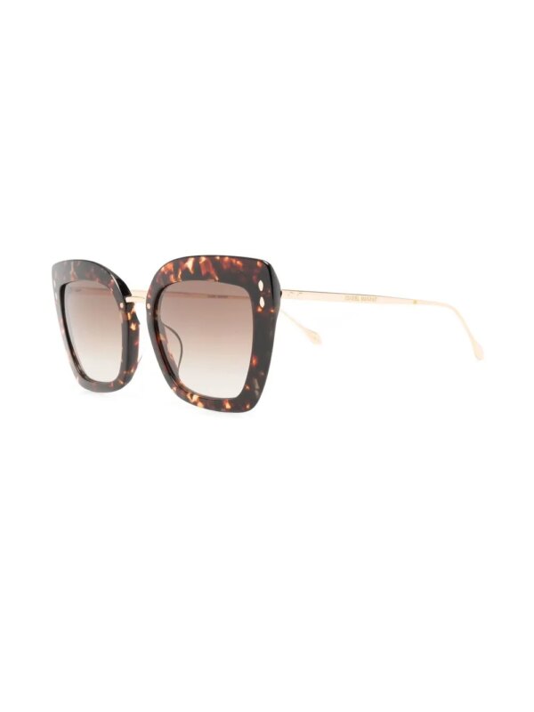 Isabel Marant Eyewear Zonnebril met vlinder montuur - Bruin