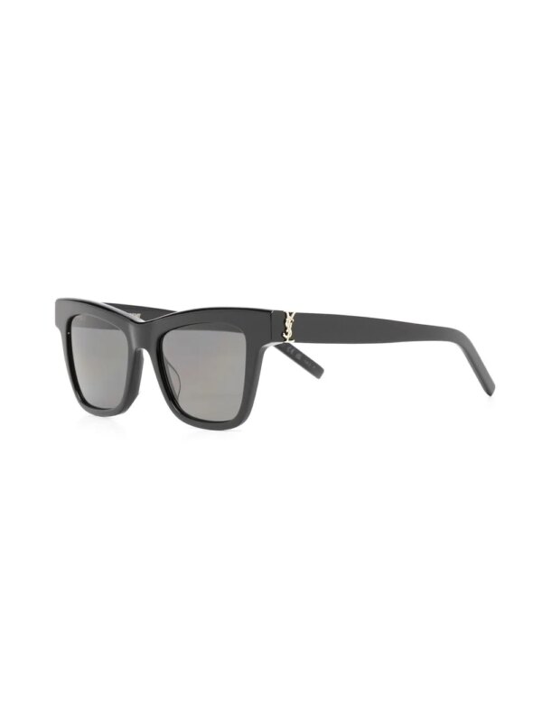 Saint Laurent Eyewear Zonnebril met vierkant montuur - Zwart
