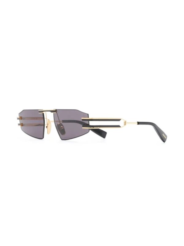 Balmain Eyewear Zonnebril met vierkant montuur - Goud