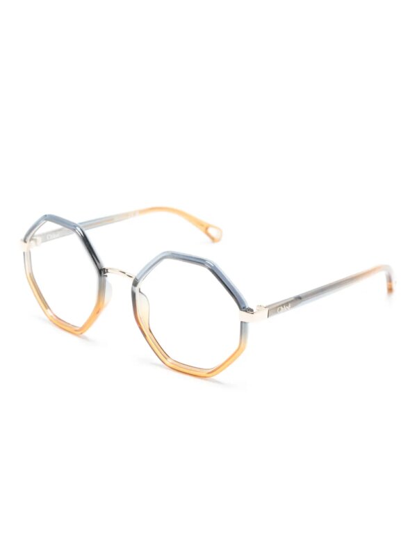 Chloé Eyewear Zonnebril met geometrisch montuur - Blauw