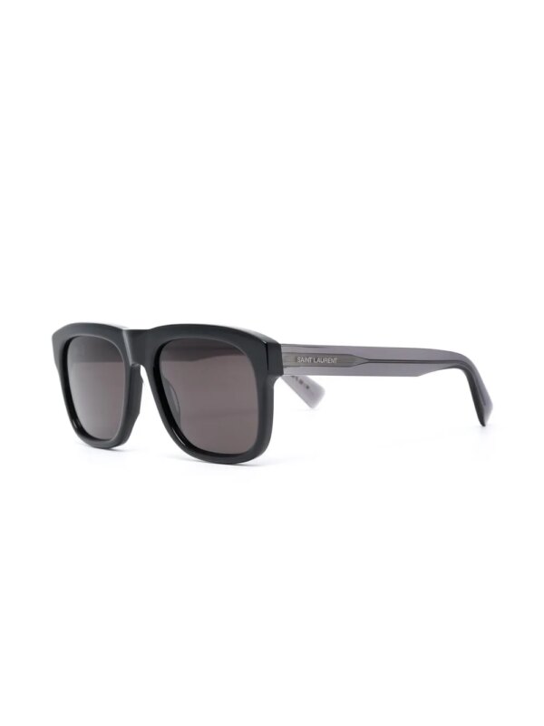 Saint Laurent Eyewear Zonnebril met vierkant montuur - Zwart