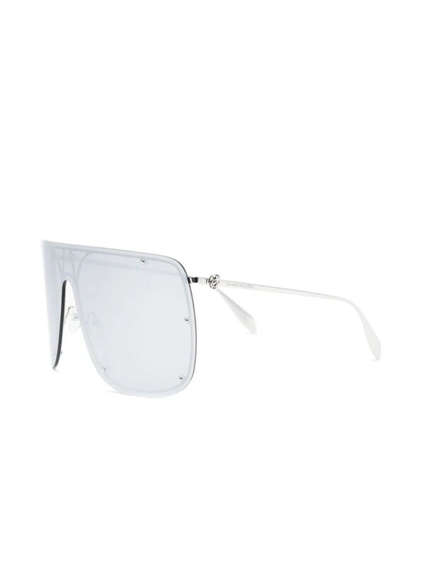 Alexander McQueen Eyewear Zonnebril met piloten montuur - Zilver