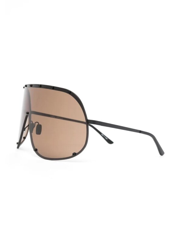 Rick Owens Zonnebril met oversized montuur - Bruin