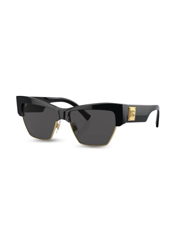 Dolce & Gabbana Eyewear Zonnebril met cat-eye montuur - Zwart