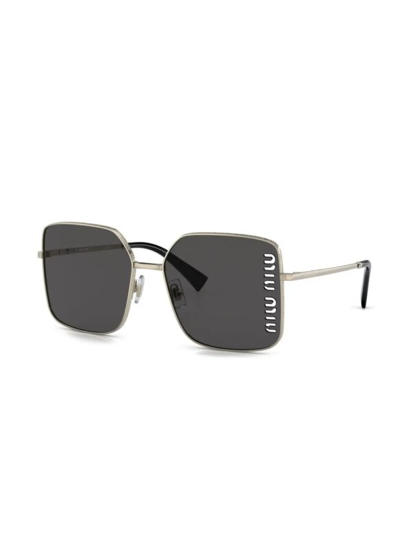 Miu Miu Eyewear Zonnebril met vierkant montuur - Goud