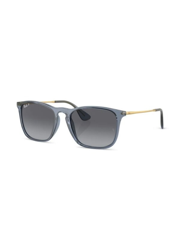 Ray-Ban Chris zonnebril met vierkant montuur - Blauw